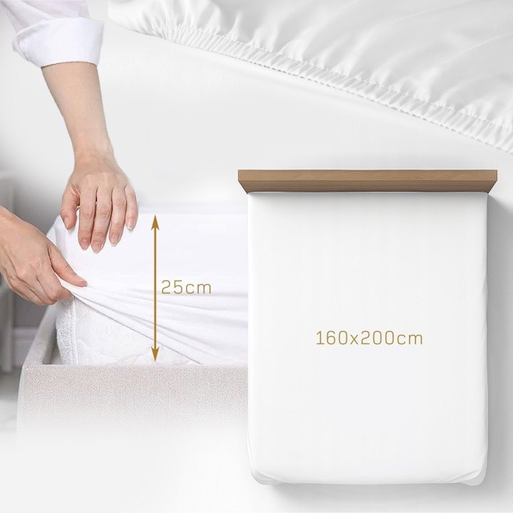 Bavlnené prestieradlo TORA BALANCE 160 × 200 cm s rohovou gumou