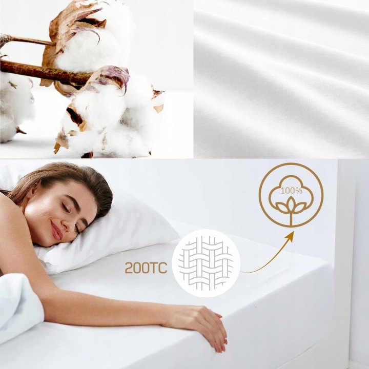 Bavlnené prestieradlo TORA BALANCE 160 × 200 cm s rohovou gumou