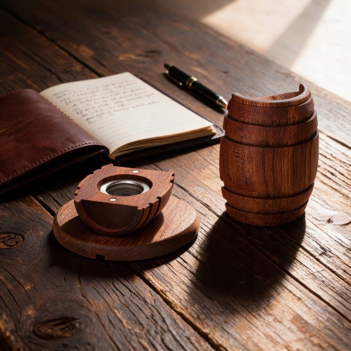 Set na údenie whisky Telinult s ôsmimi druhmi dreva