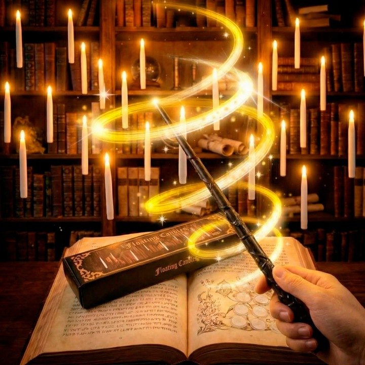 20 závesných LED sviečok s ovládačom v tvare prútika