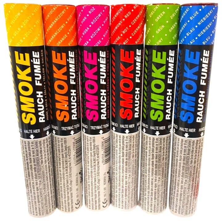 Farebné dymovnice Tropic TF23MIX, 6 kusov, 90 sekúnd