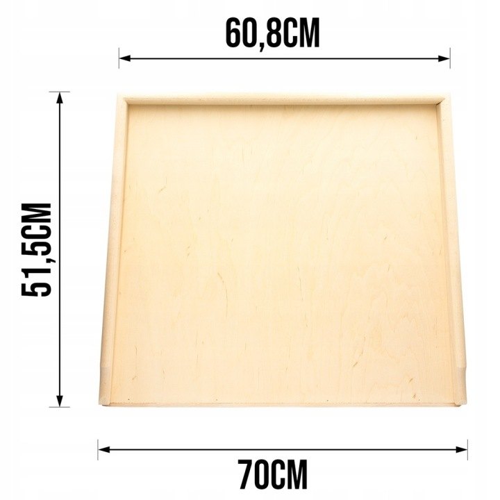 Decortrend buková stolnica s okrajmi, šírka vpredu 70 cm