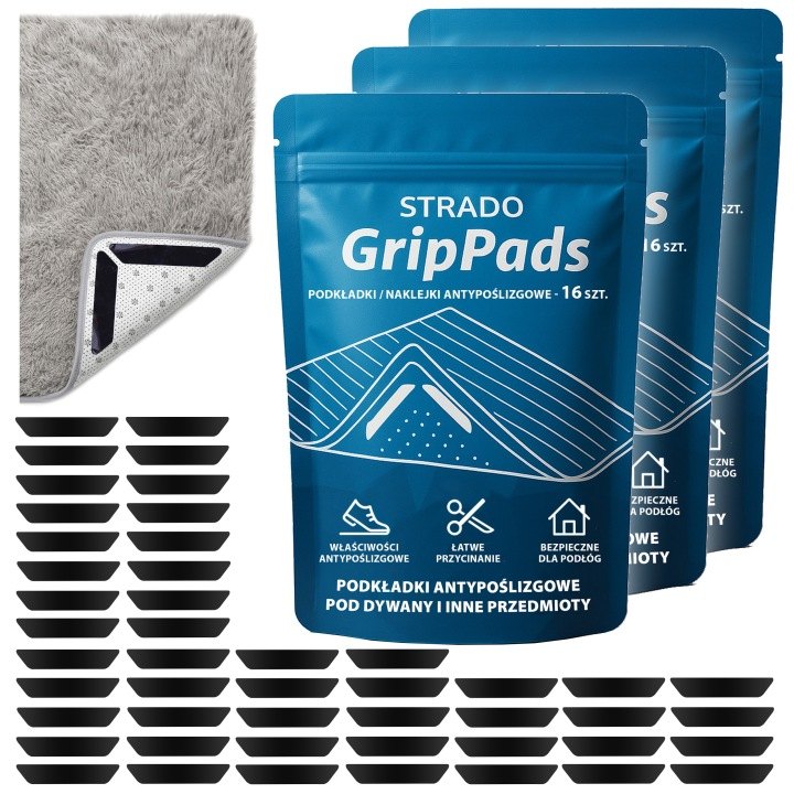 Protišmykové podložky Strado GripPads 3 × 16 kusov