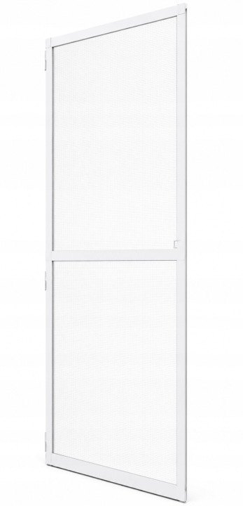 Biela hliníková dverová moskytiéra 100 × 210 cm
