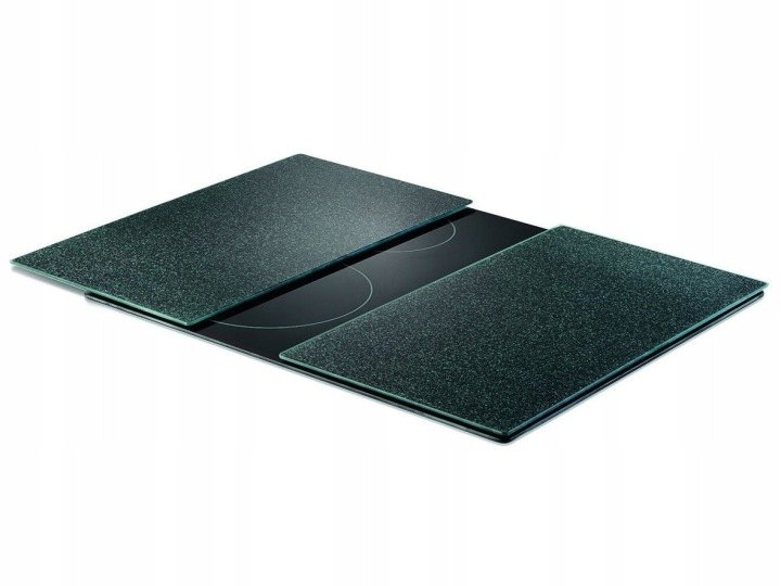 Zeller 26255 sada 2 sivých ochranných sklenených dosiek 52 × 30 cm
