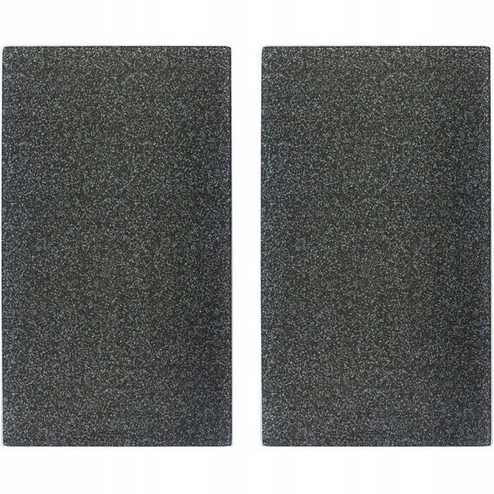 Zeller 26255 sada 2 sivých ochranných sklenených dosiek 52 × 30 cm