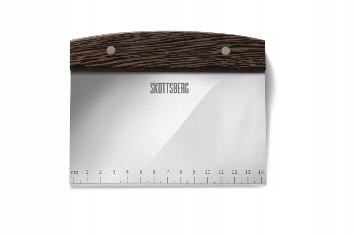 Skottsberg oceľová kuchynská škrabka s drevenou rukoväťou, 15 cm