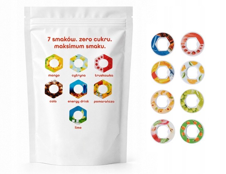 Bidon HydroGo 650 ml so 7 aromatizačnými kapsulami, fialovo-modrý