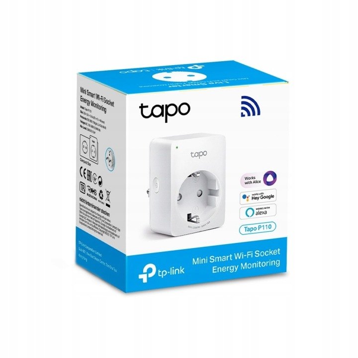 Inteligentná Wi-Fi zásuvka TP-Link Tapo P110 s meraním spotreby energie