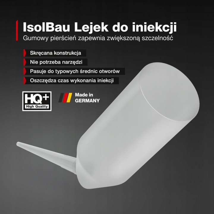 Súprava 12 injektážnych lievikov IsolBau na sanáciu muriva