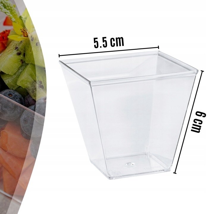Priehľadné dezertné poháriky Memflow 120 ml, 50 ks