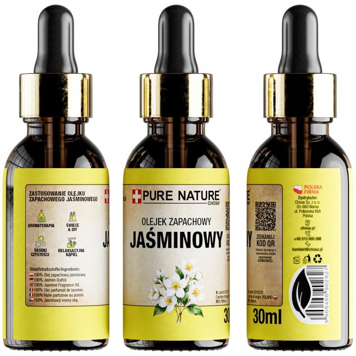 Jazmínový vonný olej Pure Nature, 3 × 30 ml
