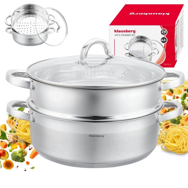 Klausberg KB-9074 parný hrniec 28 cm, 6 l