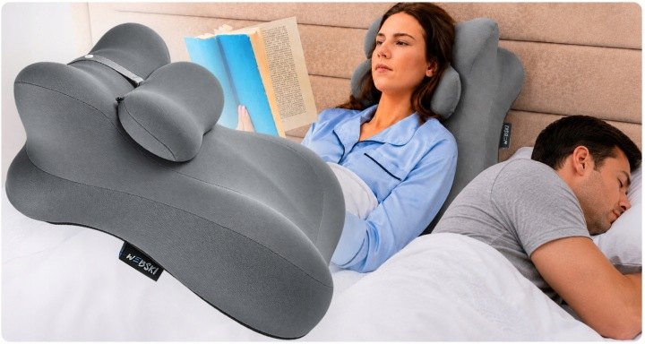 Podporný vankúš Webski WafePillow_GY 55 × 35 cm