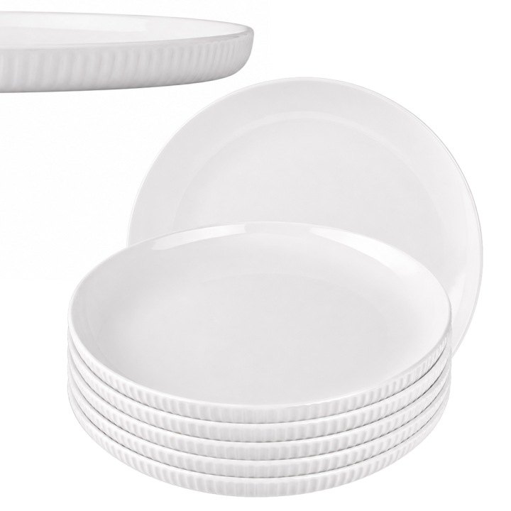 Porcelánové jedálenské taniere Altom Design Crema 26 cm, 6 ks