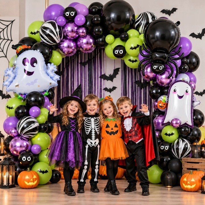 Balónová súprava Modebelle na Halloween so 118 balónmi