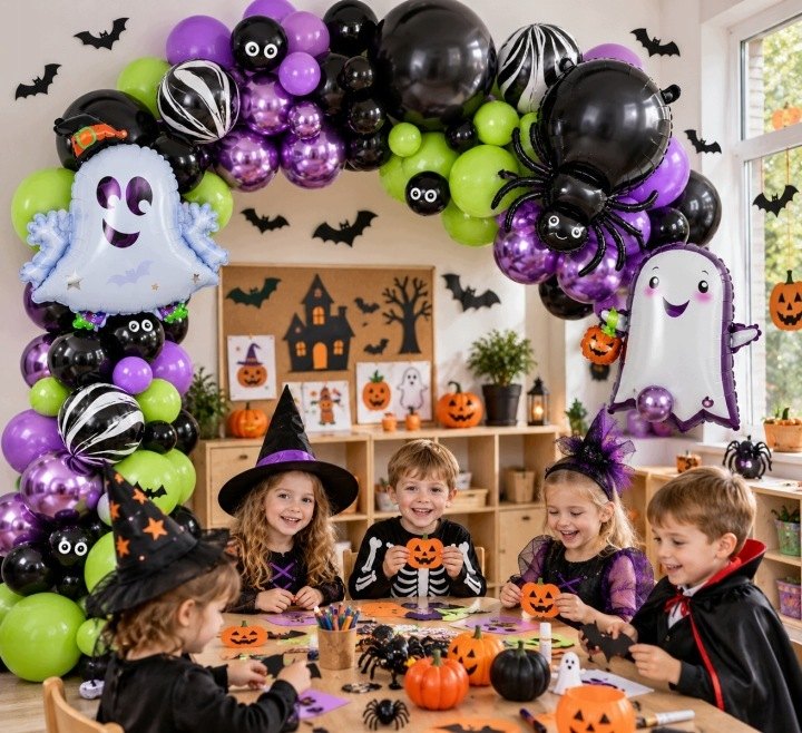 Balónová súprava Modebelle na Halloween so 118 balónmi