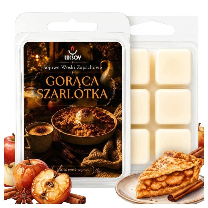 Vonný vosk Lucsoy Gorąca Szarlotka do aromalampy, 4 × 70 g