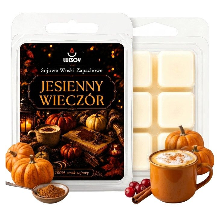 Súprava 4 vonných voskov Lucsoy Jesenný večer 70 g