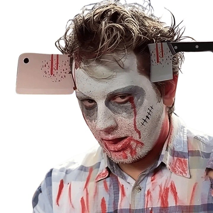 Súprava piatich krvavých čeleniek Senti na kostým