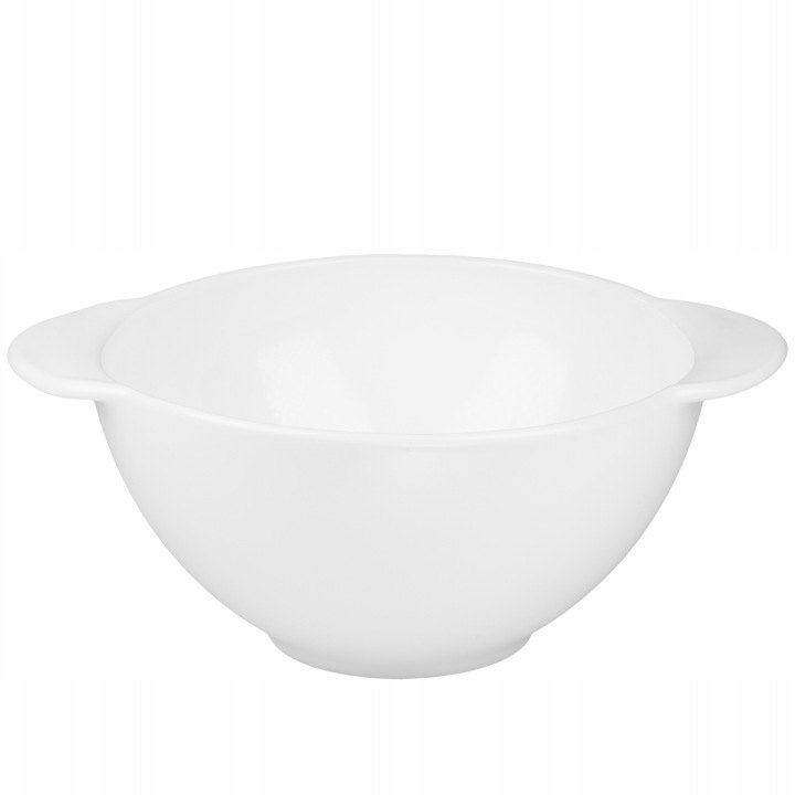 Biele opálové bujónové misky Prima Deco Classic 540 ml, 6 ks