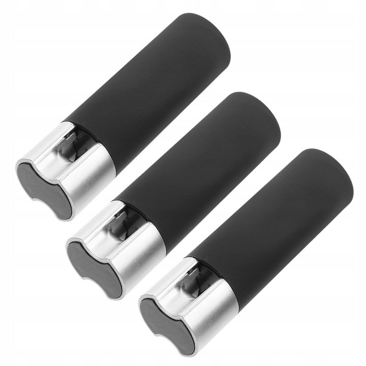 Čierne závažia na šnúru žalúzie, 3 ks, otvor 8 mm