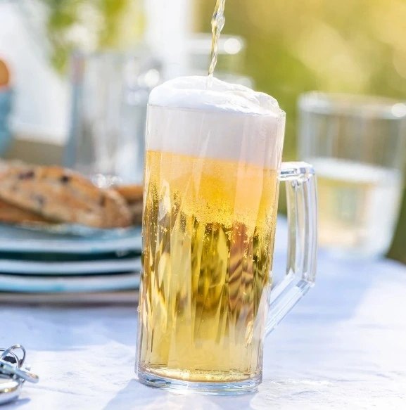 Koziol SUPERGLAS poháre na pivo s uchom, 2 × 500 ml