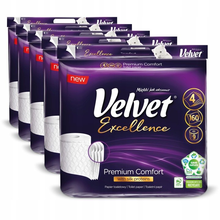 Toaletný papier Velvet Excellence 45 roliek