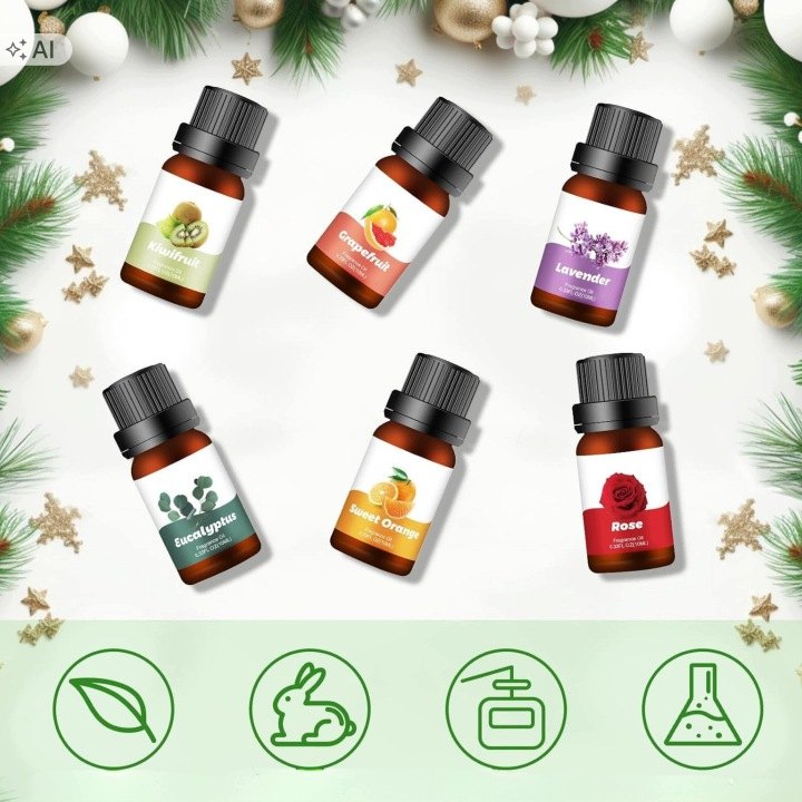 Adventný kalendár 24 vonných olejov po 10 ml