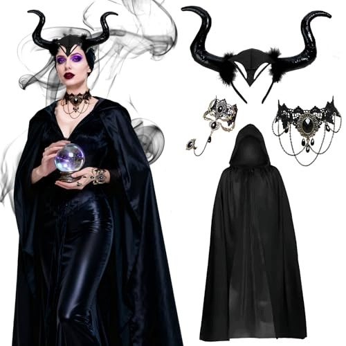 Čierne kostýmové rohy Maleficent SWC5908201807921
