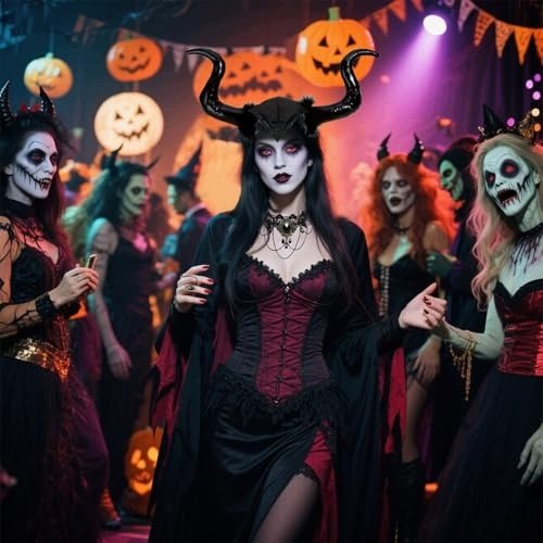 Čierne kostýmové rohy Maleficent SWC5908201807921