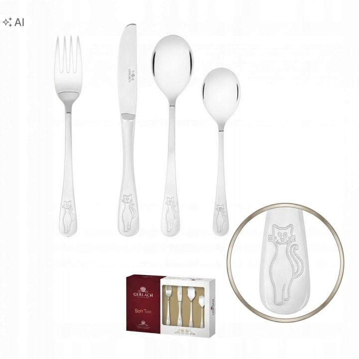 Detský príbor Gerlach Bon Ton, viacbalenie 2 × 4 ks