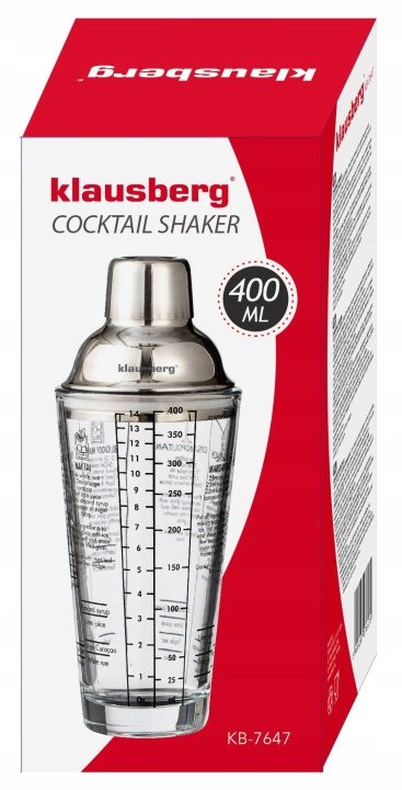 Klausberg KB-7647 sklenené šejkre 2 × 400 ml