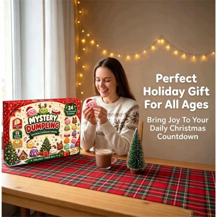 Adventný kalendár Dumpling Squishy s 24 hračkami