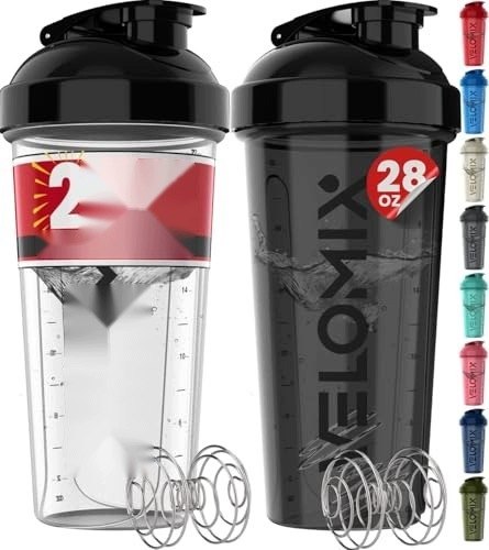 Súprava 2 šejkrov na proteínové nápoje po 790 ml