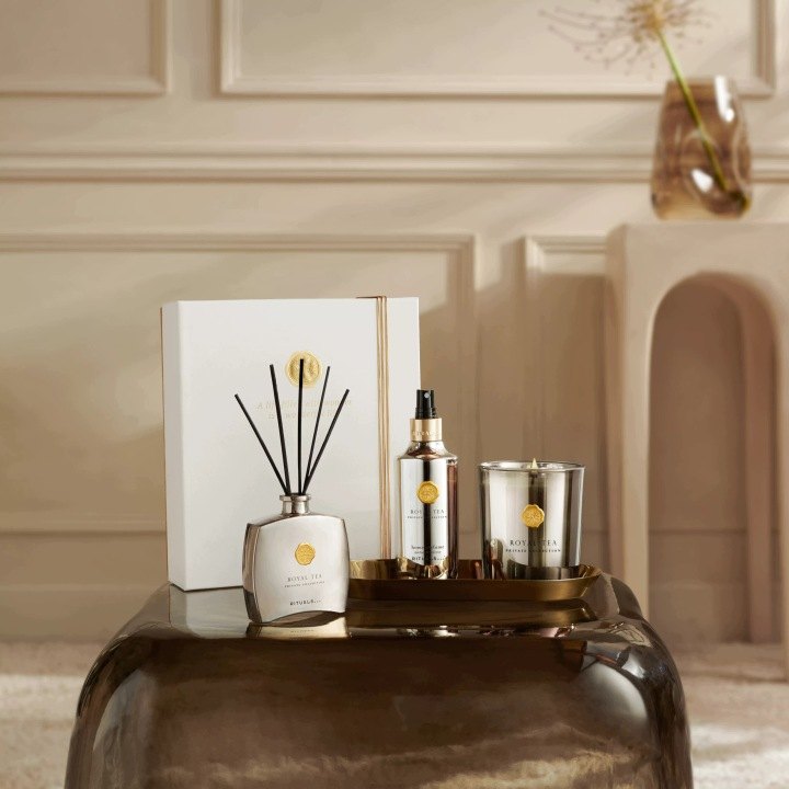 Darčeková súprava Rituals Private Collection Royal Tea s 3 produktmi do interiéru