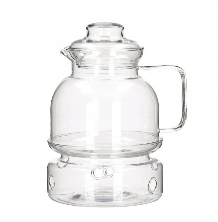 Termisil sklenený džbán s podhrievačom na čaj, 1,5 l