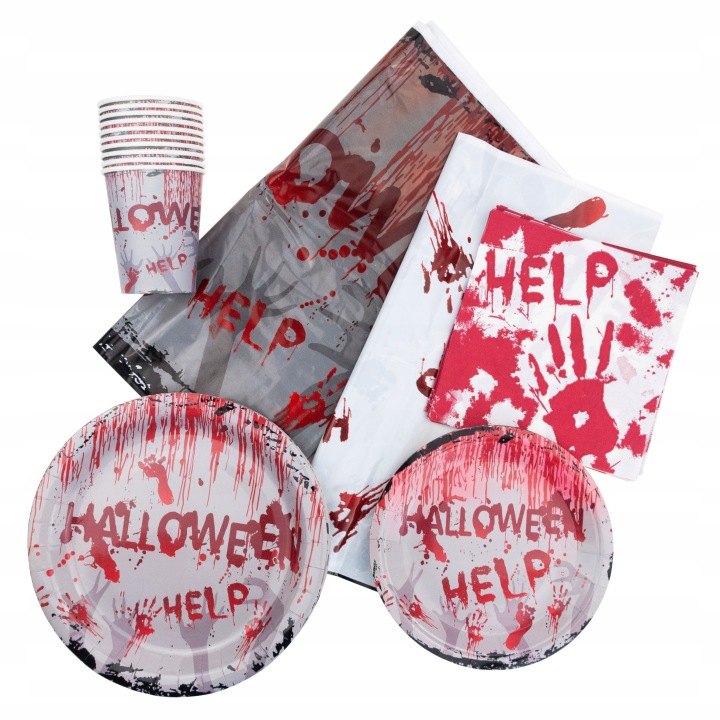 Halloweenska stolová súprava Martom TG74162, 41 prvkov