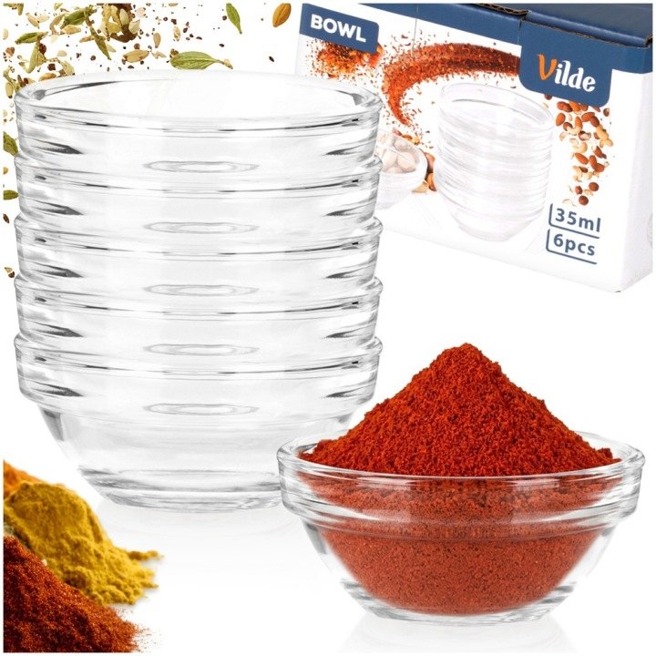 Sklenené misky na dip Vilde 35 ml, dvojbalenie súprav po 6 ks
