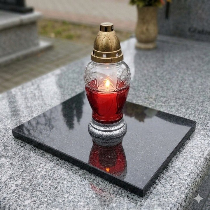 Čierna granitová podložka pod kahance Premium Black 40 × 25 cm