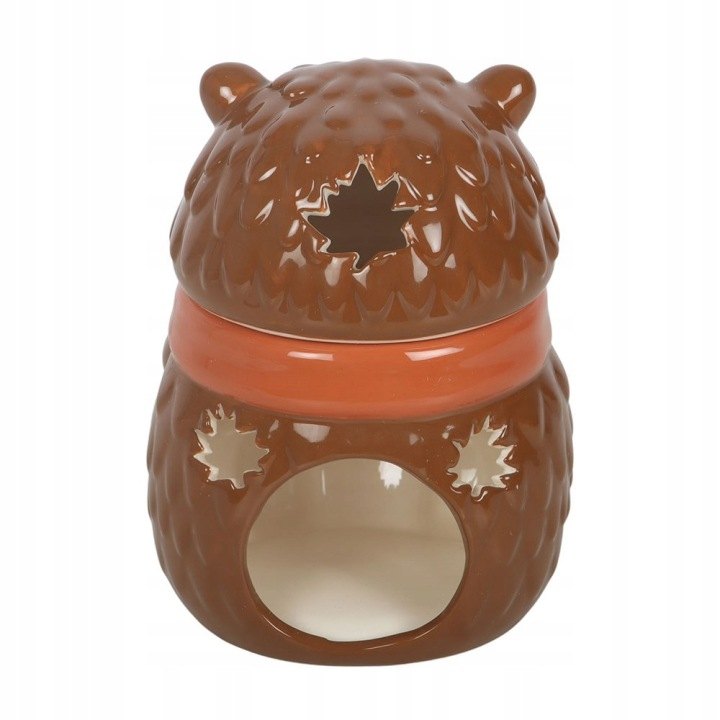 Keramická aromalampa Autumn Hedgehog v tvare ježka, výška 13 cm