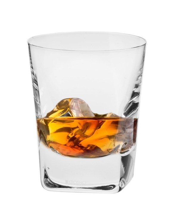 Krosno Caro ručne formované poháre na whisky, 6 × 280 ml