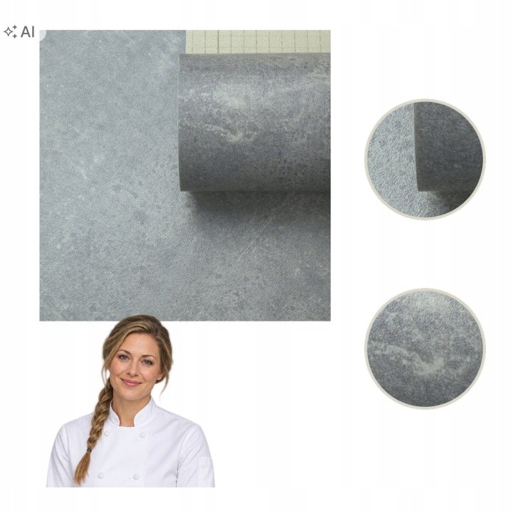 Sivá PVC podlahová krytina e-floor s imitáciou betónu, 2 m
