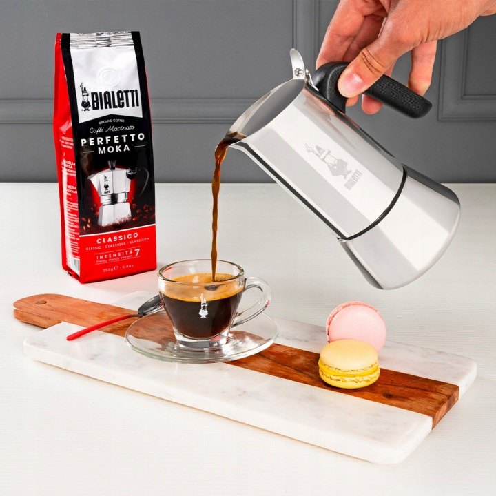 Kávovar moka Bialetti New Venus 4tz, 170 ml, oceľový