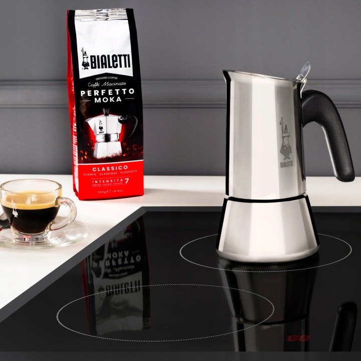 Kávovar moka Bialetti New Venus 4tz, 170 ml, oceľový