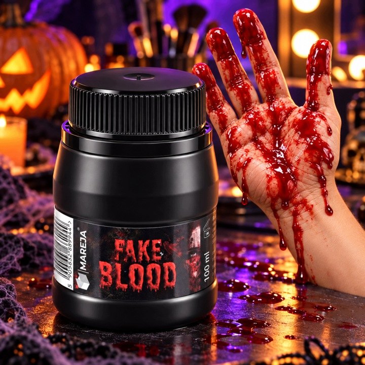 Umelá krv 100 ml vo fľaši na efekty Halloween
