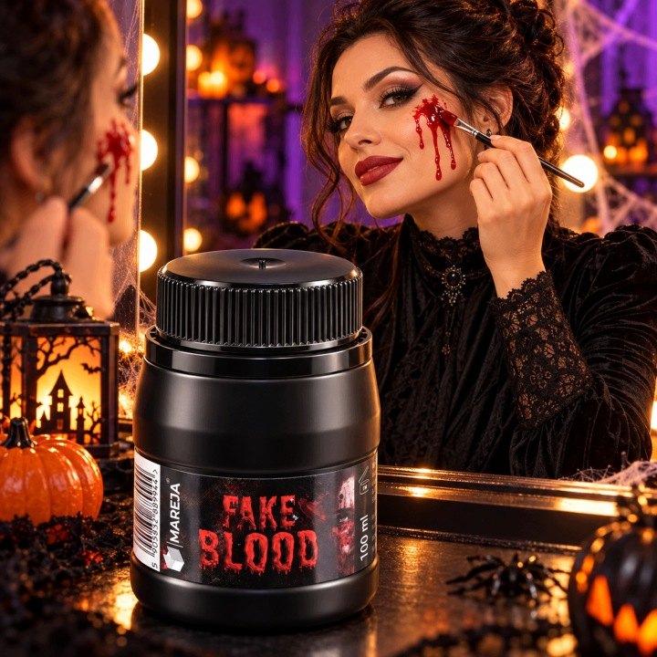 Umelá krv 100 ml vo fľaši na efekty Halloween