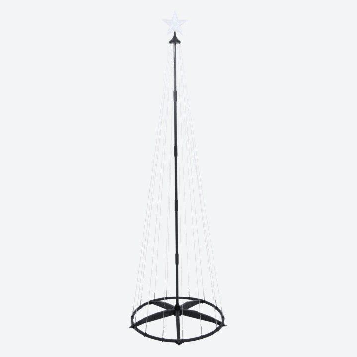 Svietiaci vianočný stromček 230 cm 370 LED