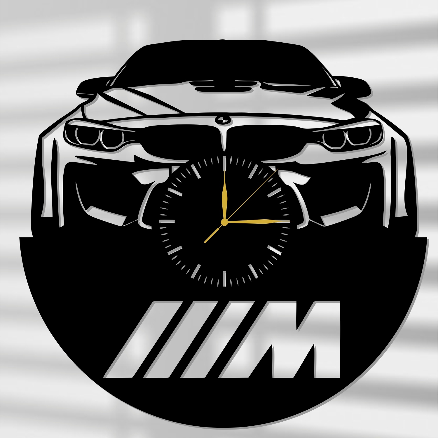 Hodiny - Prelamované Nástenné hodiny BMW! 80cm XXXL! 17 farby!