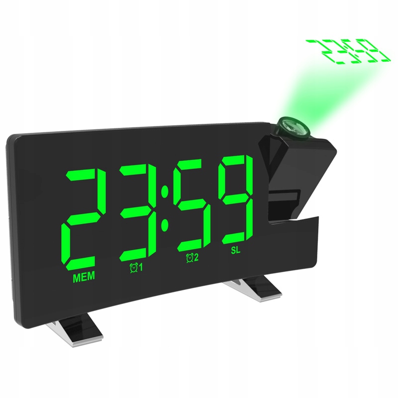 Hodiny - Budík elektronické hodiny s projekciou